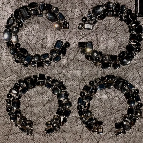 NWT! RARE Coach Audrey ED Jewel Linen NS Slim GM/Natural/Silver Tote 17022 - Picture 2 of 10